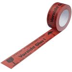 Warnklebeband Breite 50mm Länge 50m Stärke 135µ rot Vorsicht Glas TRANSPAK - VPE: 36