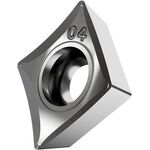 Drehwendeschneidplatte ISO CCGT 060202F-AL:T0315 D.2,8mm PVD beschichtet Silber - VPE: 10