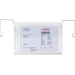 Drahtbügeltasche Maße 165x245mm A5 S.180µ quer m.Klappe PVC-Weichfolie TRANSPAK - VPE: 200