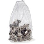 Kordelzugbeutel Maße 250x350mm Stärke 50µ PE transparent TRANSPAK - VPE: 1000