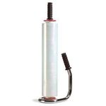 Handabroller f.Stretchfolien m.1 Kugellager Chromfarben TRANSPAK