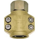 Dampfschlaucharmatur STA verz.u.gelb passiviert Schl.-Gr.19mm IG 3/4 Zoll TEGUMA