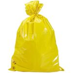 Müllsack Premium Inhalt 120l Maße 700x1100mm Stärke 45µ PE gelb TRANSPAK - VPE: 250