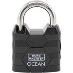 Zylindervorhangschloss 490 Ni 40 Schlosskörper-B.40mm MS versch.-schl. - VPE: 10