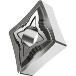 Drehwendeschneidplatte ISO CNMG 120408E-SF:H07 Bohrungs-D. 5,16mm Farbe Silber - VPE: 10