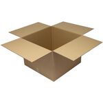 Faltkarton 2-wellig Maße 700x700x500mm Qualität 2.30BC braun TRANSPAK - VPE: 10