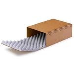Noppenschaumverpackung Maße 300x200x100mm Schaumhöhe 40mm braun TRANSPAK - VPE: 50