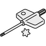 Torx-Schlüssel ISO FLAG T06P Bruttogewicht 20g PRAMET