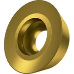 Fräswendeschneidplatte ISO RDGT 1003MOT:M6330 D.3,9mm PVD beschichtet Farbe Gold - VPE: 10