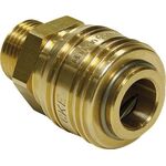 Schnellver.Kup m.AG MessingNBR Gew.3/8 Zoll Durchfluss(Luft) 775