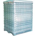 Schrumpfhaube Maße 850+650x1800mm S.125µ LDPE transparent Seitenfalte TRANSPAK - VPE: 50