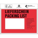 Dokumententaschen Standard Maße 175x118mm C6 m.Druck Lieferschein TRANSPAK - VPE: 1000