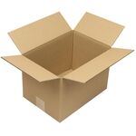 Faltkarton 1-wellig Höhenrillung Maße 300x300x300 mm Qualität 1.20 B braun - VPE: 25