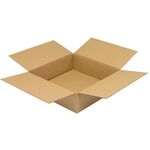 Faltkarton 1-wellig Höhenrillung Maße350x350x100mm Qualität1.20 B braun TRANSPAK - VPE: 25
