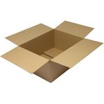 Faltkarton 1-wellig Maße 790x590x350mm Qualität 1.30 C braun TRANSPAK - VPE: 25