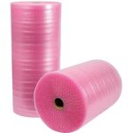 Luftpolsterfolie Breite 1000mm Länge 50m 3-lagig rosa antistatisch TRANSPAK