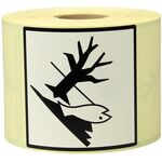 Etiketten Maße 100x100mm Papier Aufdruck Umweltgefährliche Stoffe TRANSPAK