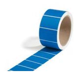 Sicherheitsetiketten Maße 50x32mm blau 500St./Rolle TRANSPAK