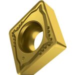 Drehwendeschneidplatte ISO CCMT 120404E-FM:T8315 D.5,5mm PVD beschichtet Gold - VPE: 10