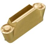 Drehwendeschneidplatte ISO LCMF 0416MO-MP:T8330 Tiefe 2mm PVD beschichtet Gold - VPE: 10