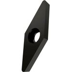 Drehwendeschneidplatte ISO VCGW 130304:T5305 D.2,6mm MT-CVD beschichtet Schwarz - VPE: 10