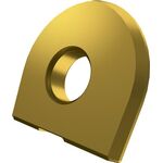 Fräswendeschneidplatte ISO RC 16-F:M8330 Bohrungs-D. 5mm PVD beschichtet Gold - VPE: 10