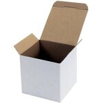 Faltschachtel 1-wellig Automatikboden Maße 118x118x115mm Qualität 1.1E weiß - VPE: 40