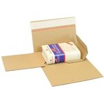 Buchverpackung Drehfix SK-Verschluss Maße 220x160x10-50mm Q.1.20 B A5 braun - VPE: 50