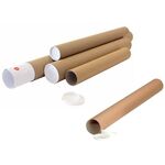 Versandrohr Durchmesser 60mm Länge 610mm A1 braun Wandstärke 2mm TRANSPAK - VPE: 18