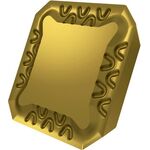 Fräswendeschneidplatte ISO SEER 1203AFEN:M8330 Tiefe 6,5mm PVD beschichtet Gold - VPE: 10