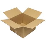 Faltkarton 1-wellig Höhenrillung Maße300x300x200mm Qualität1.20 B braun TRANSPAK - VPE: 25
