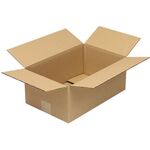 Faltkarton 1-wellig Höhenrillung Maße 350x230x140mm C4 Qualität 1.20 C braun - VPE: 50