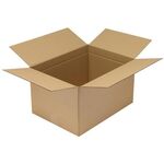 Faltkarton 1-wellig Maße 520x380x300mm B3 Qualität 1.30 C braun TRANSPAK - VPE: 25