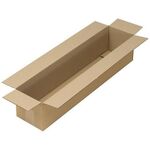 Faltkarton 1-wellig Maße 700x150x150mm Qualität 1.30 B braun TRANSPAK - VPE: 20