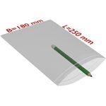 Druckverschlussbeutel Maße 180x250mm Stärke 90µ PE transparent TRANSPAK - VPE: 1000