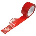 Sicherheitssiegelband Breite 50mm Länge 50m Stärke 49µ PET rot TRANSPAK - VPE: 36