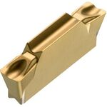 Drehwendeschneidplatte ISO LCMF 031602-CM:T8330 Breite 3mm PVD beschichtet Gold - VPE: 10