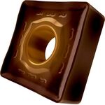 Drehwendeschneidplatte ISO SNMM 120408E-NR2:T8430 D. 5,16mm PVD beschichtet - VPE: 10