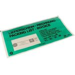 Dokumententaschen Maße 240x131mm 100% Papier grün TRANSPAK - VPE: 1000