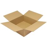 Faltkarton 1-wellig Maße 400x400x150mm Qualität 1.30 C braun TRANSPAK - VPE: 25