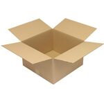 Faltkarton 1-wellig Maße 400x400x240mm Qualität 1.20 B braun TRANSPAK - VPE: 25