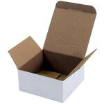 Faltschachtel 1-wellig Automatikboden Maße 118x118x56mm Qualität 1.1E weiß - VPE: 40