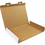 Kalenderverpackung 1-wellig Maße 605x427x15mm A2 Qualität 1.3B weiß TRANSPAK - VPE: 25