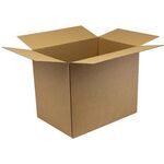Automatikkarton 1-wellig Maße 430x310x280-360mm Qualität 1.3B braun Fefco 0711 - VPE: 20