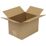 Faltkarton 1-wellig Höhenrillung Maße 220x160x150mm A5 Qualität 1.20 B braun - VPE: 50