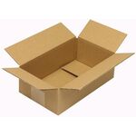 Faltkarton 1-wellig Höhenrillung Maße 240x140x75mm Qualität1.20 B braun TRANSPAK - VPE: 50