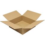 Faltkarton 1-wellig Höhenrillung Maße300x300x100mm Qualität1.20 B braun TRANSPAK - VPE: 25