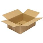 Faltkarton 1-wellig Höhenrillung Maße 350x250x120mm C4 Qualität 1.20 C braun - VPE: 25
