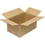 Faltkarton 2-wellig Maße 390x250x180mm Qualität 2.20BC braun TRANSPAK - VPE: 15