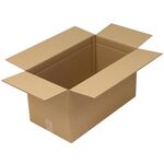 Faltkarton 2-wellig Maße 610x320x335mm Qualität 2.5BC braun TRANSPAK - VPE: 10